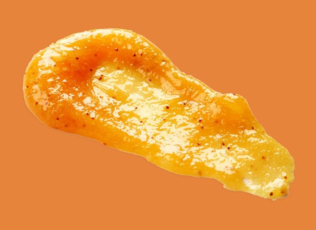 Close-up of Pure Eden 97% Sugar Free Apricot Fruit Spread - 300g, part of Pantry and Jams & Spreads collections.