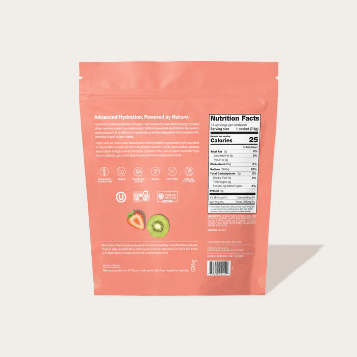 Strawberry Kiwi - Hydrating Electrolyte Mix - 14 Pack - Best Before 25 Jul 2025