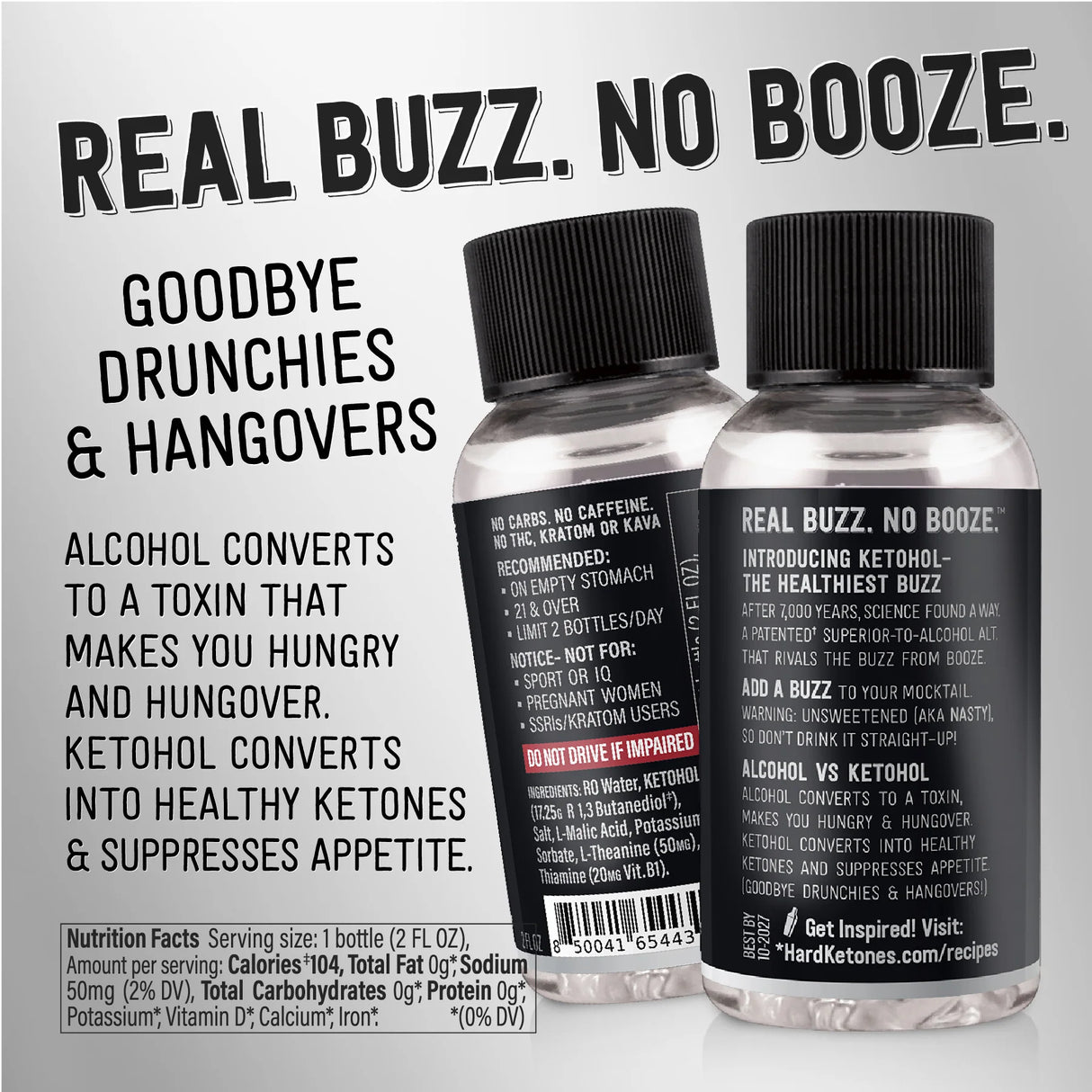 Ketohol - Raw Concentrate - 17g Ketohol - 100% Nasty x 12