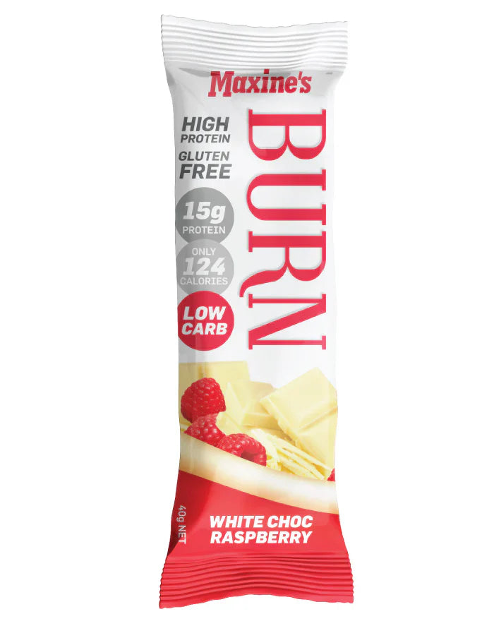 Burn Bar - White Choc Raspberry - 40g