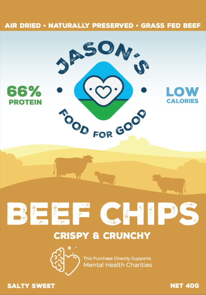 Beef Chips – Salty Sweet - 40g - Best Before 17 Apr 2026