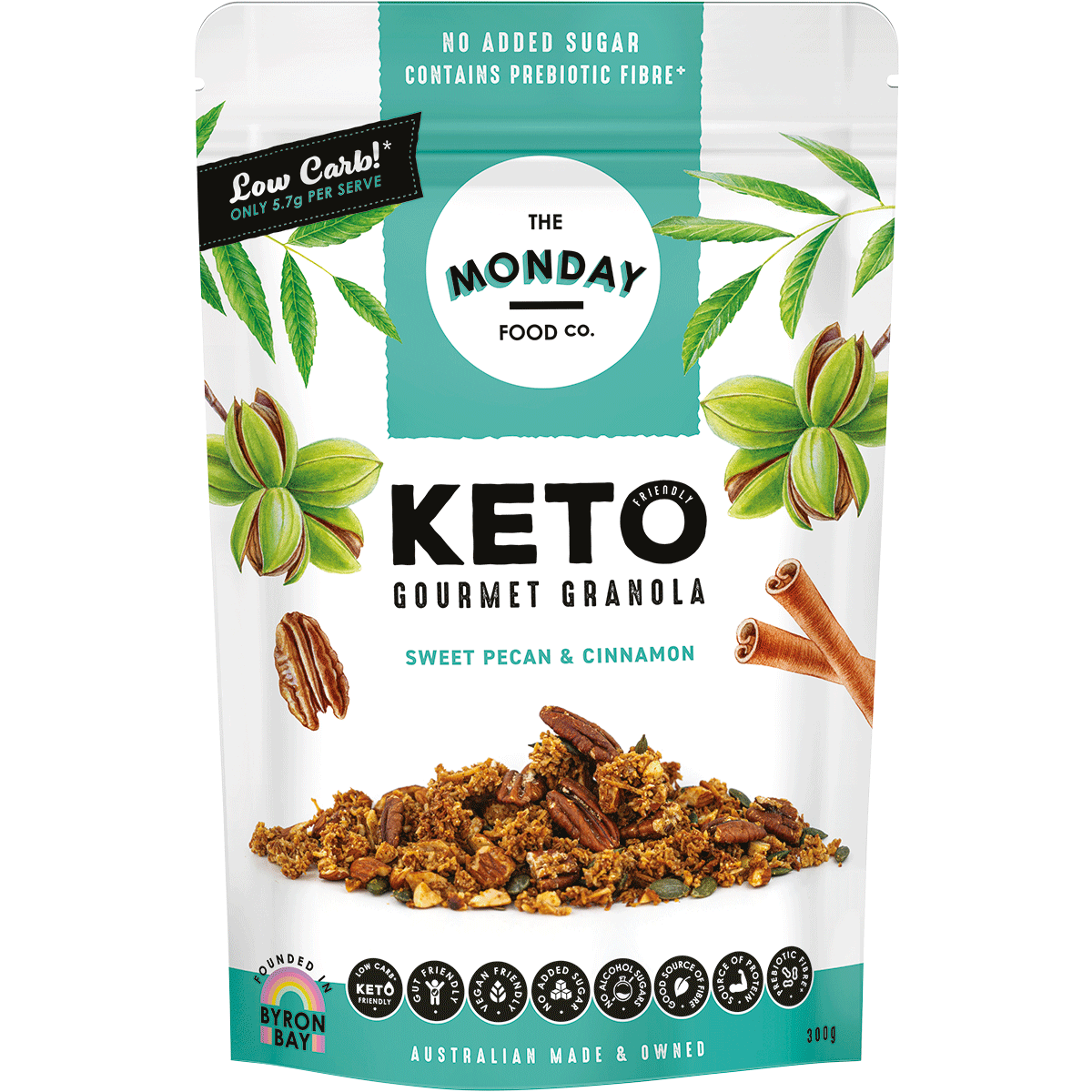 Keto Gourmet Granola - Sweet Cinnamon Pecan - 300g