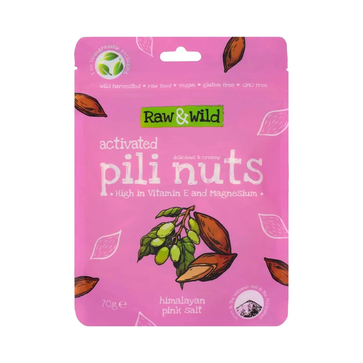 Activated Himalayan Pink Salt Pili Nuts - 70g - Yo Keto