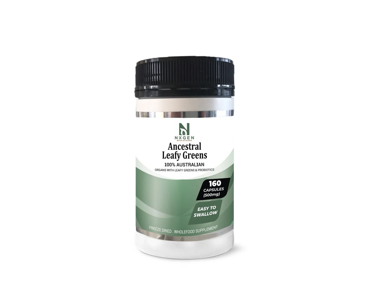 Ancestral Leafy Greens Capsules - Natural Magnesium - 160 Capsules - Sup Yo
