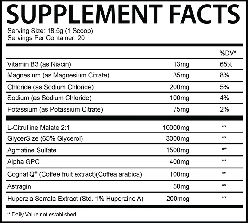 CHAOTIC PUMP - 20 Serves - Best Before 06 Jan 2026