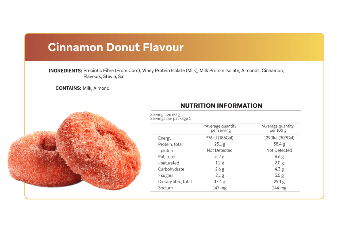 Cinnamon Donut Smart Protein Bar - Yo Keto