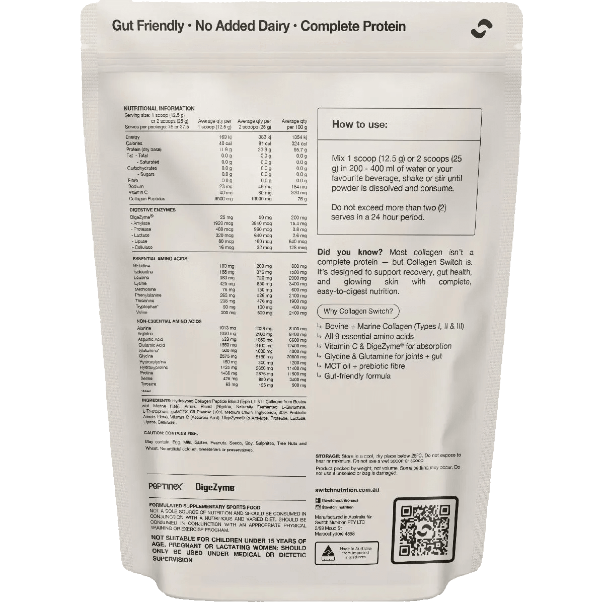 Collagen Peptides - Unflavoured - 938g