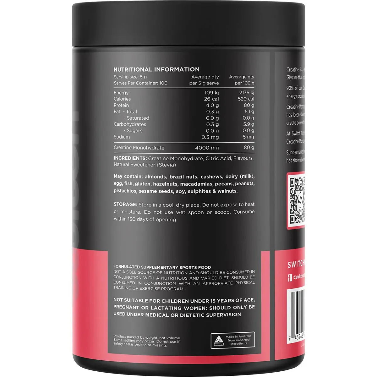 Creatine Monohydrate - Mango Passionfruit - 500g - Sup Yo