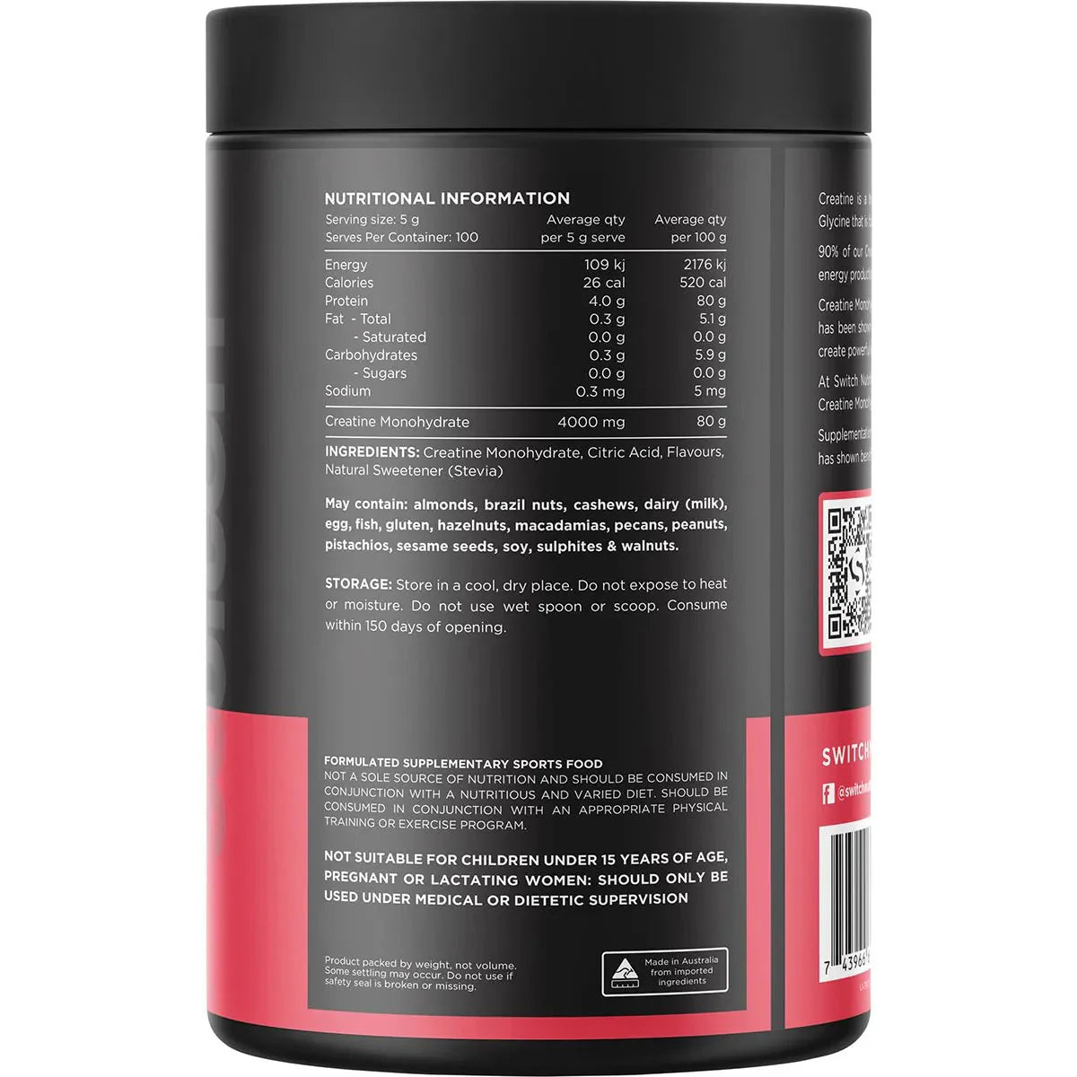 Creatine Monohydrate - Refreshing Lime - 500g - Sup Yo