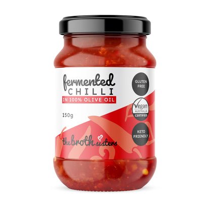 Fermented Chilli in Cold Pressed Olive Oil 150g - Yo Keto