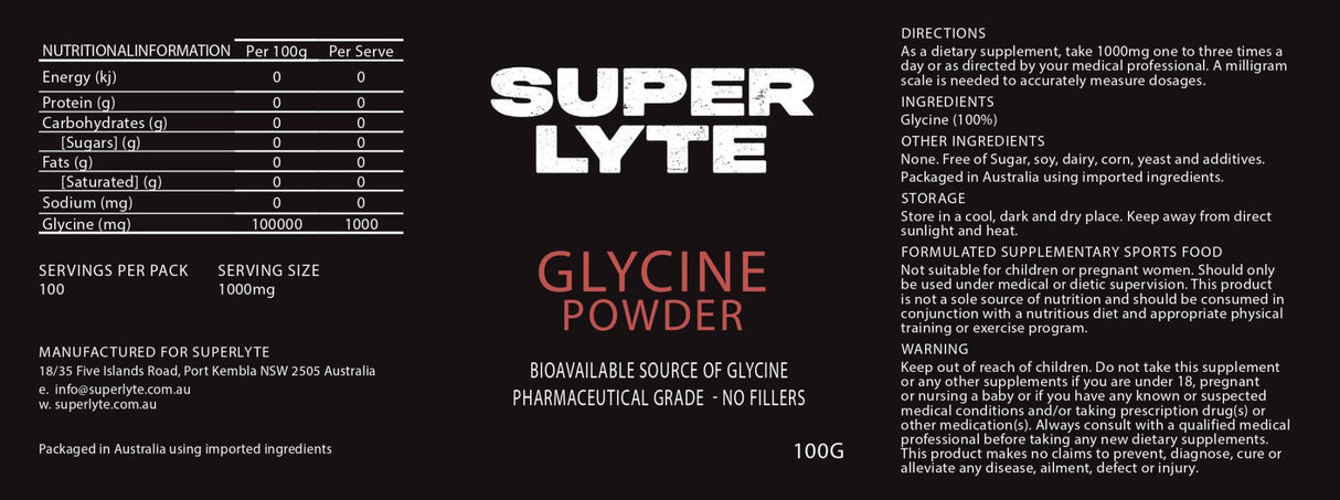 Glycine Powder - 100g - Yo Keto