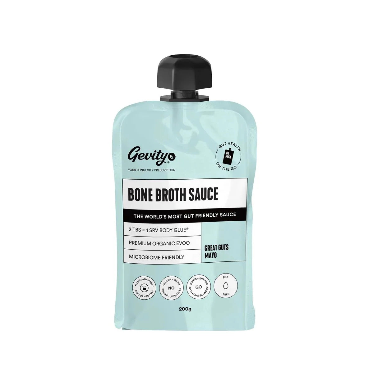 Great Guts Mayo - Bone Broth Sauce - 200ml Pouch - Yo Keto