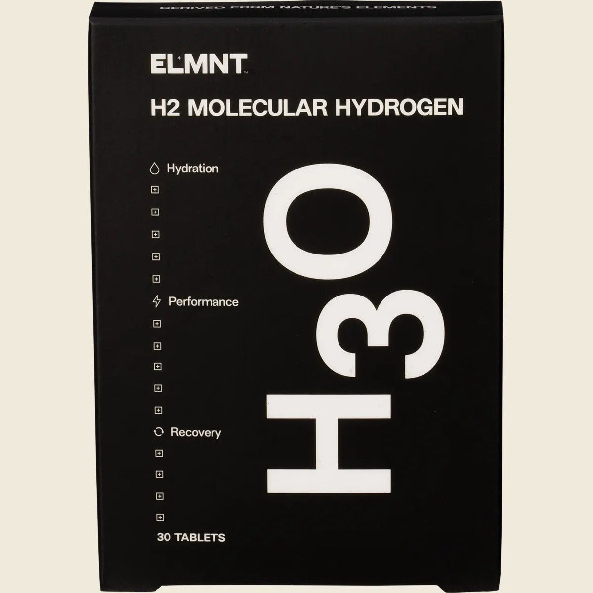 H2 Molecular Hydrogen Water Tablets Natural - 30pk