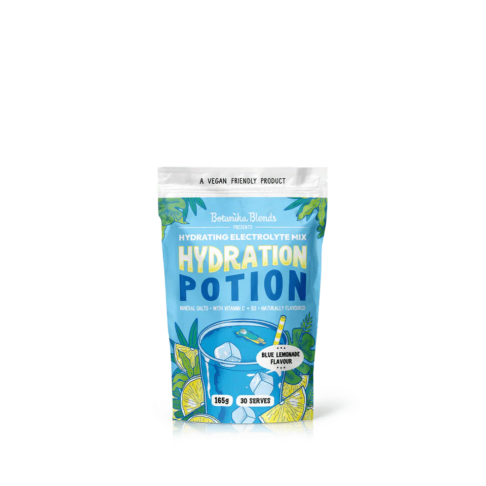 Hydration Potion Blue Lemonade - 165g by Botanika Blends, a vegan electrolyte mix from Drinks and Functional collections.