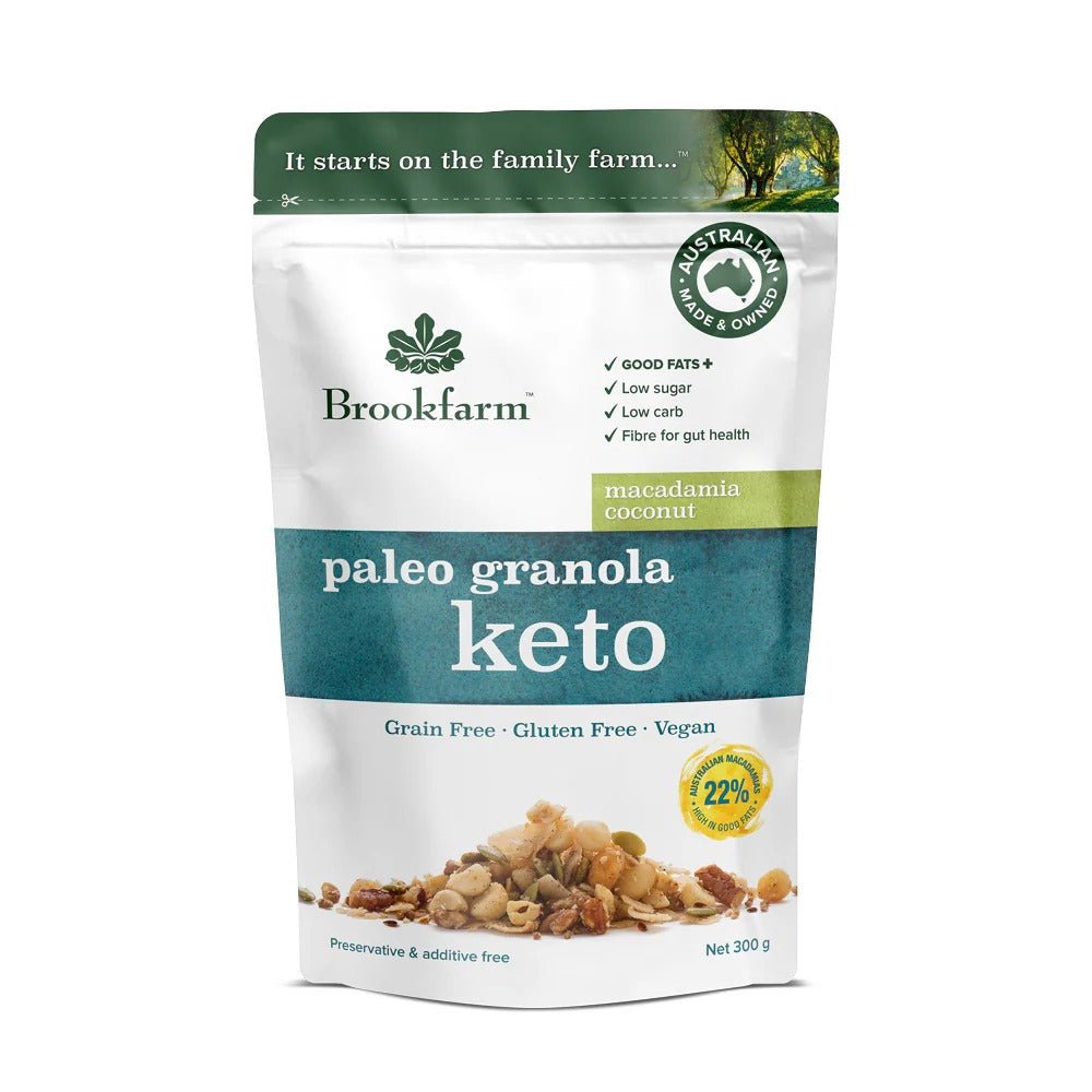 Keto Premium Paleo Granola - Macadamia & Coconut - 300g - Yo Keto