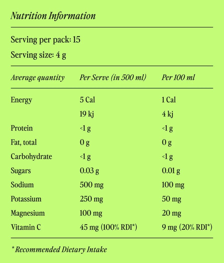 Lemon and Lime Electrolyte Drink Mix - 15 Ct