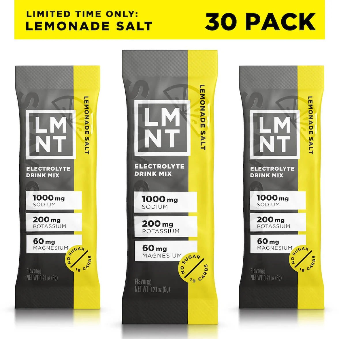LMNT Lemonade Salt Electrolyte Mix - 30 Ct - Yo Keto