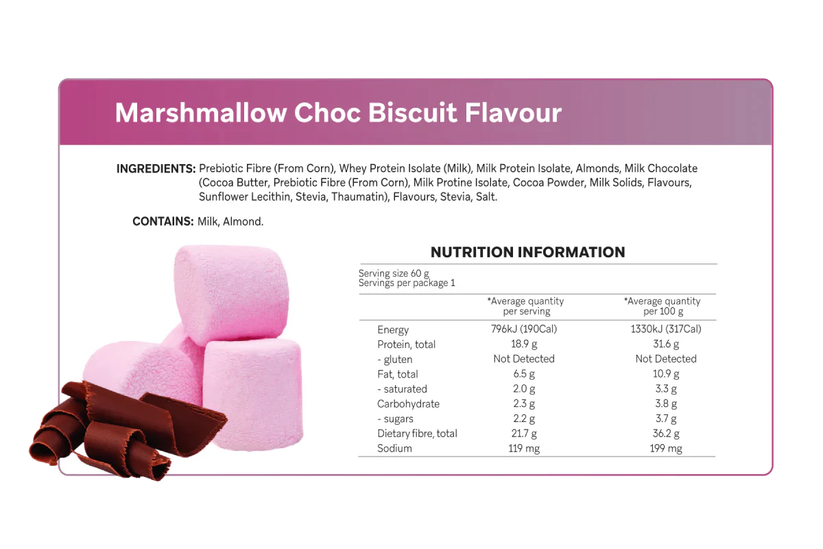 Marshmallow Choc Biscuit Smart Protein Bar - Yo Keto
