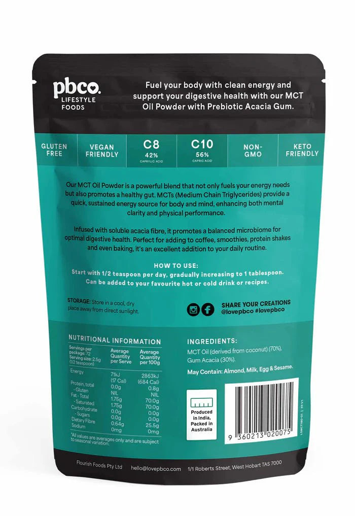 MCT Oil Powder - Unflavoured - 180g - Sup Yo
