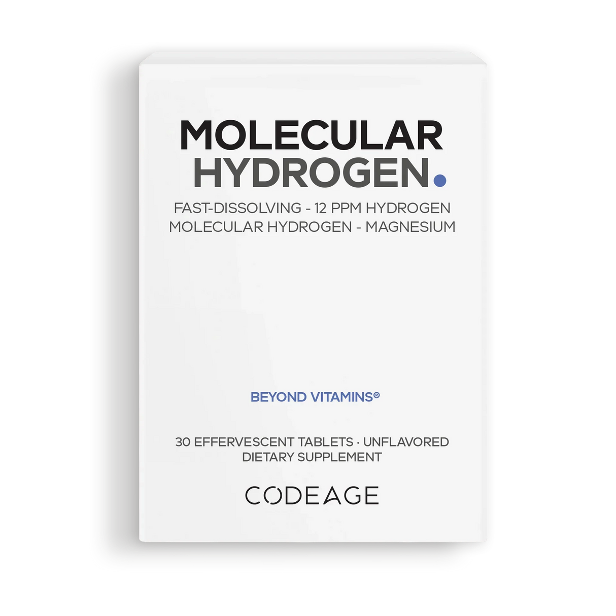 Molecular Hydrogen - Unflavored - 80 mg - 30 Tablets - Sup Yo