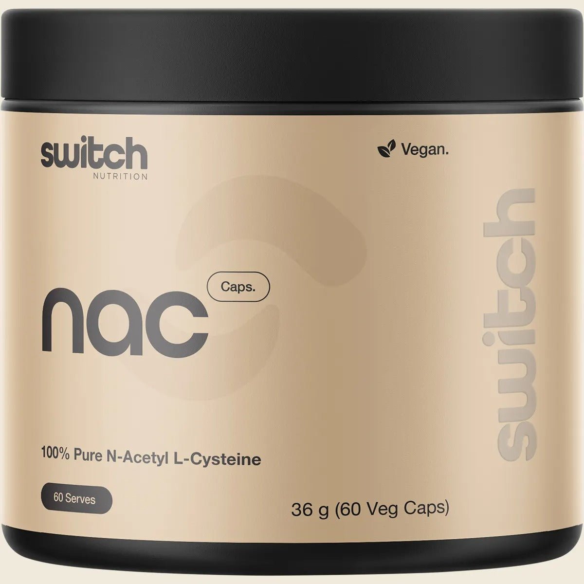 NAC - 100% N-Acetyl L-Cystine - 60 Capsules