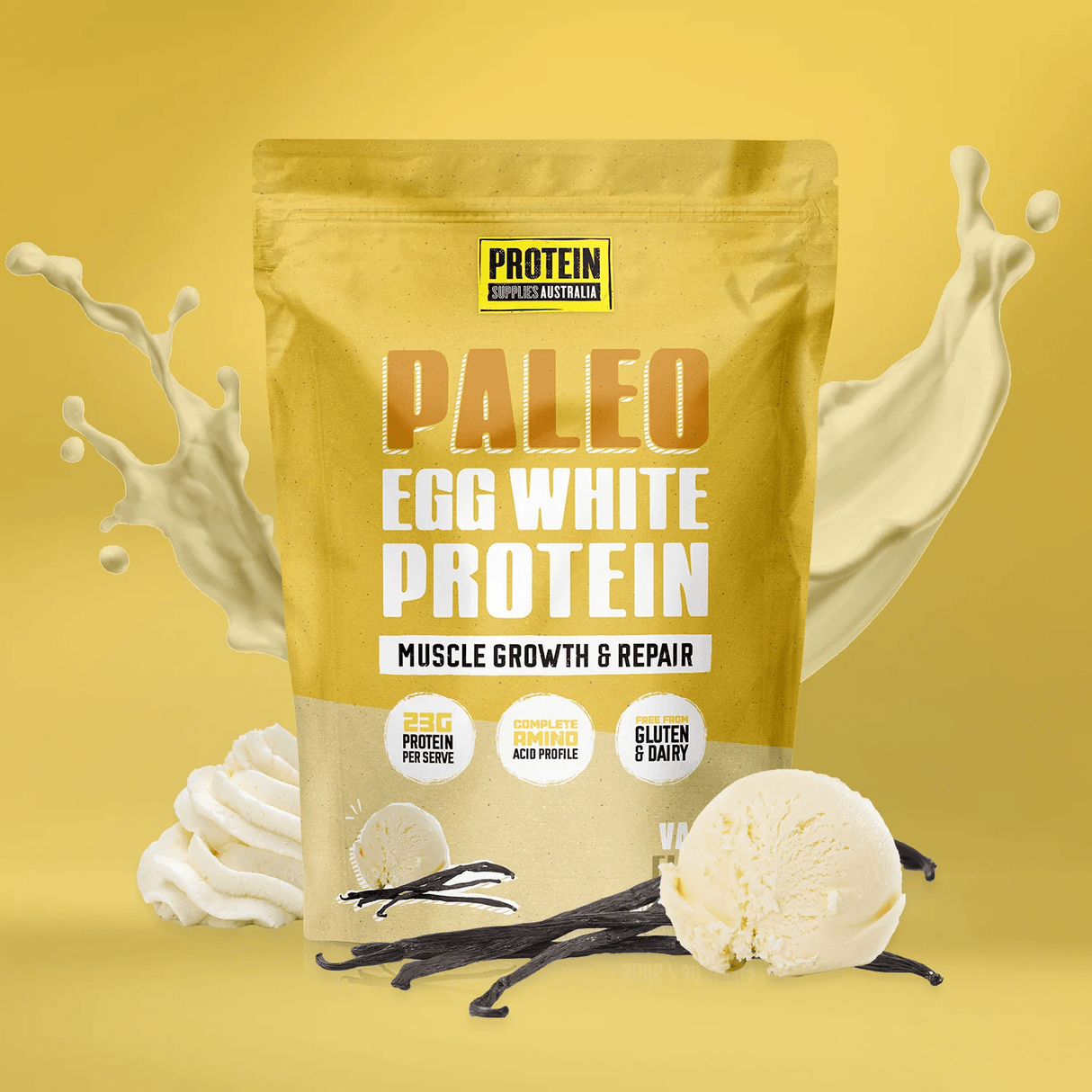 Paleo Pro Vanilla Bean Egg White Protein - 900g - Yo Keto