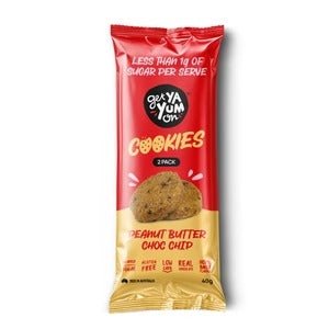 Peanut Butter Choc Chip Cookies - 2 pack - 40g - Yo Keto