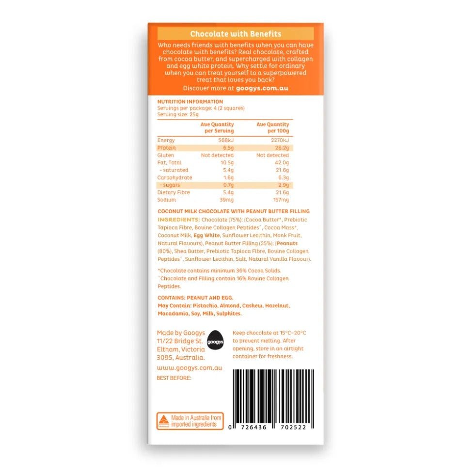 Peanut Butter Protein Chocolate Bar - 100g