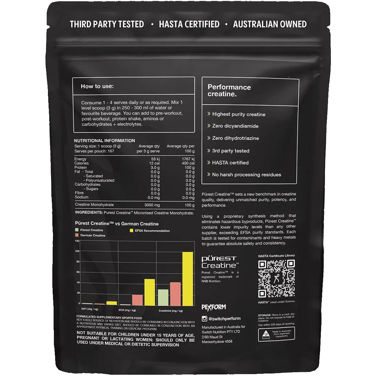 Perform Purest® Creatine Monohydrate 500g