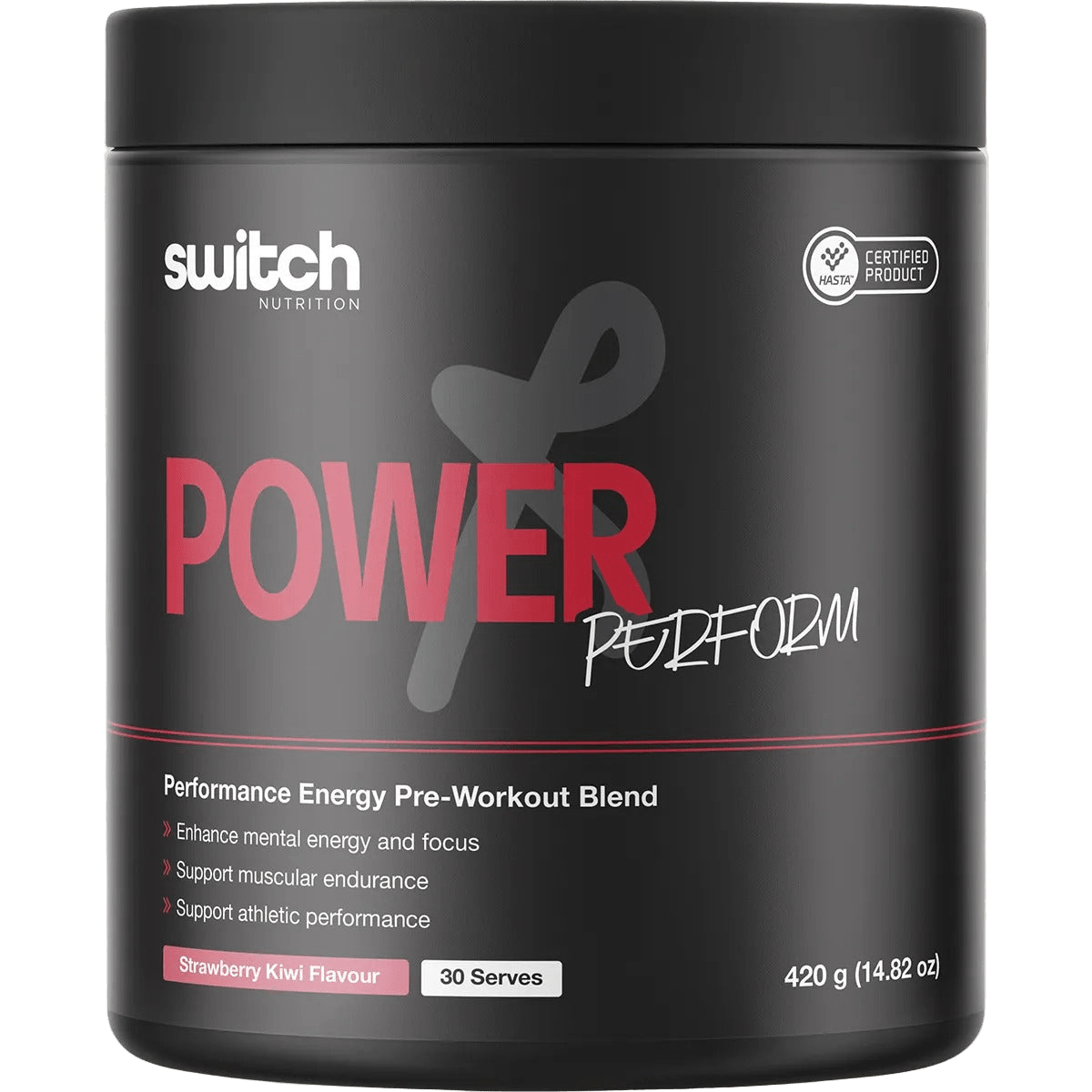Power Perform Pre-Workout Blend - Strawberry Kiwi - 30 Serves by Switch Nutrition in Dirty Keto and Low Carb collections