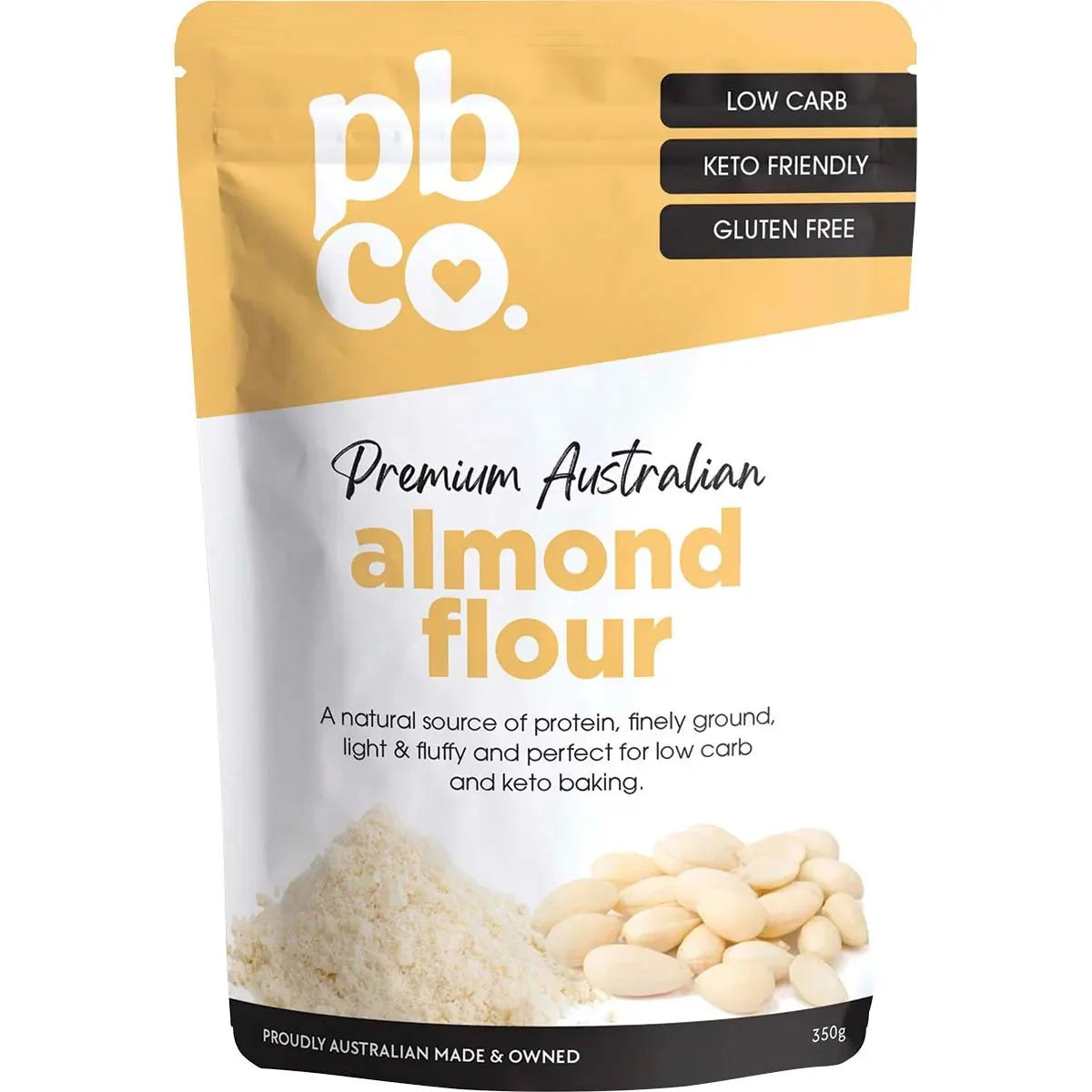 Premium Australian Almond Flour - 350g - Best Before 22 Aug 2026 by PBCo. in flour alternatives and popular collections
