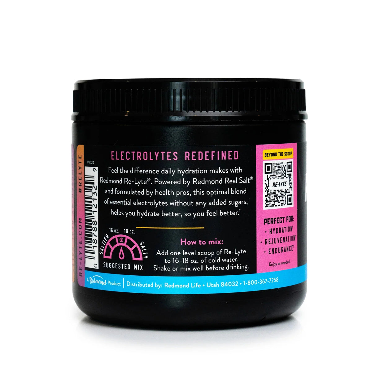 Re-Lyte Electrolyte Mix - Passionfruit Orange Guava - Tub - 60 Serves - Limited Edition in black jar by Re-Lyte