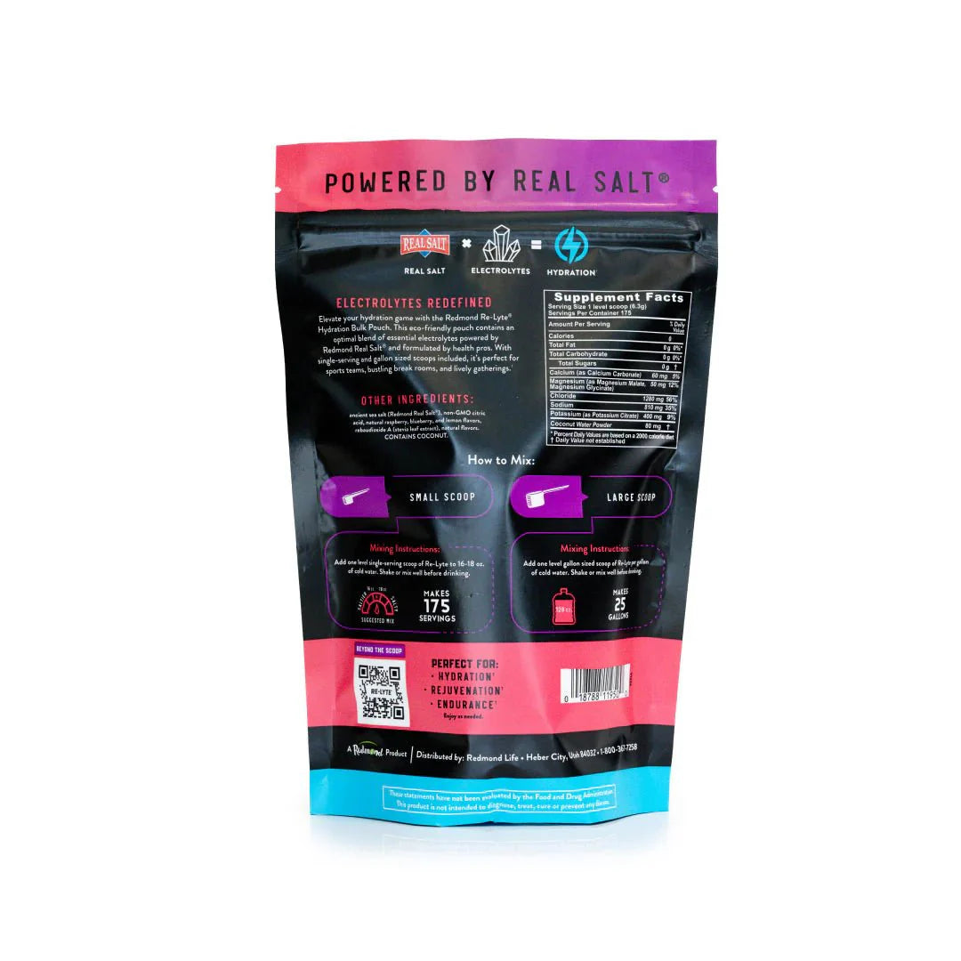 Re - Lyte Hydration - Mixed Berry - Bulk Pouch - 175 Servings - Sup Yo
