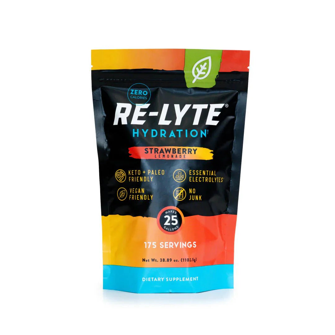 Re - Lyte Hydration - Strawberry Lemonade - Bulk Pouch - 175 Servings - Sup Yo
