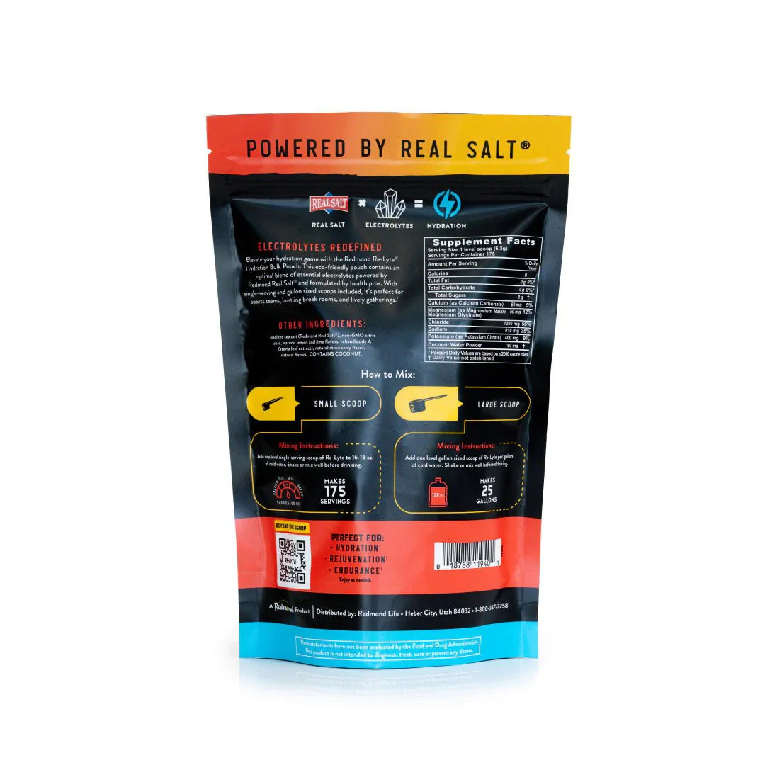 Re - Lyte Hydration - Strawberry Lemonade - Bulk Pouch - 175 Servings - Sup Yo