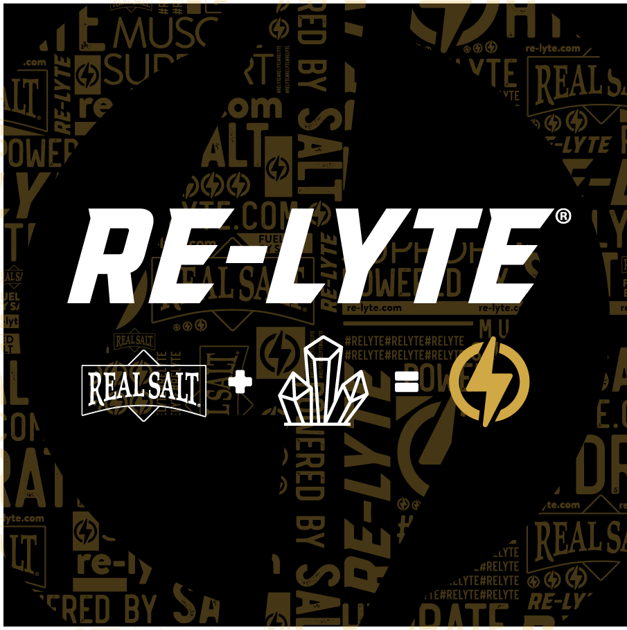 Re-Lyte Immunity - Pineapple Orange - Stick Packs x 15 logo with Real Salt and crystal graphic on black and gold background
