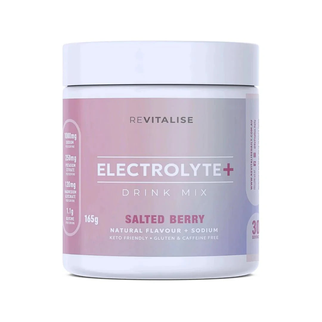 ReVitalise Electrolyte+ Drink - Salty Berry - 30 Serves - Sup Yo