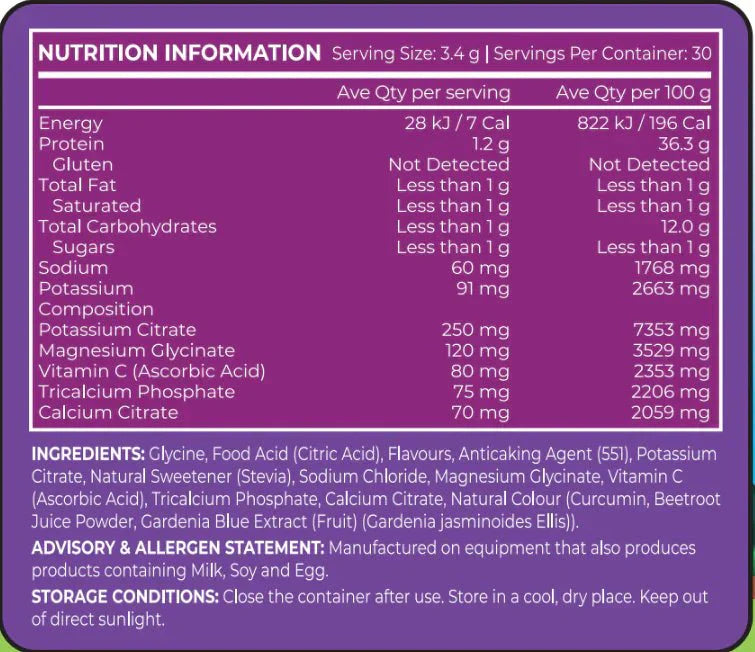 ReVitalise Kids Electrolyte Drink - Giggly Grape - 30 Serves - Sup Yo
