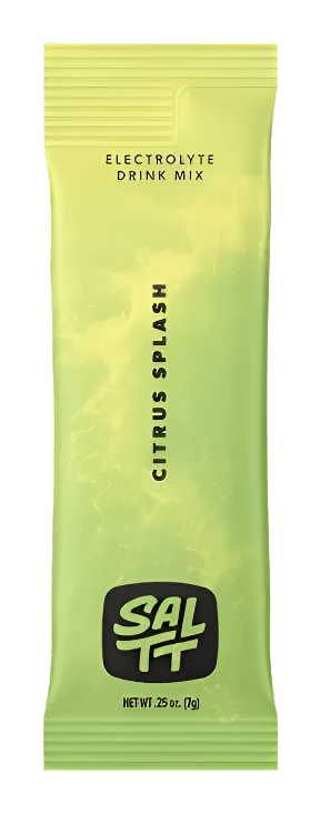 SALTT - Single Stick electrolyte drink mix in citrus splash flavor, part of SALTT Electrolytes and Low Carb collections.