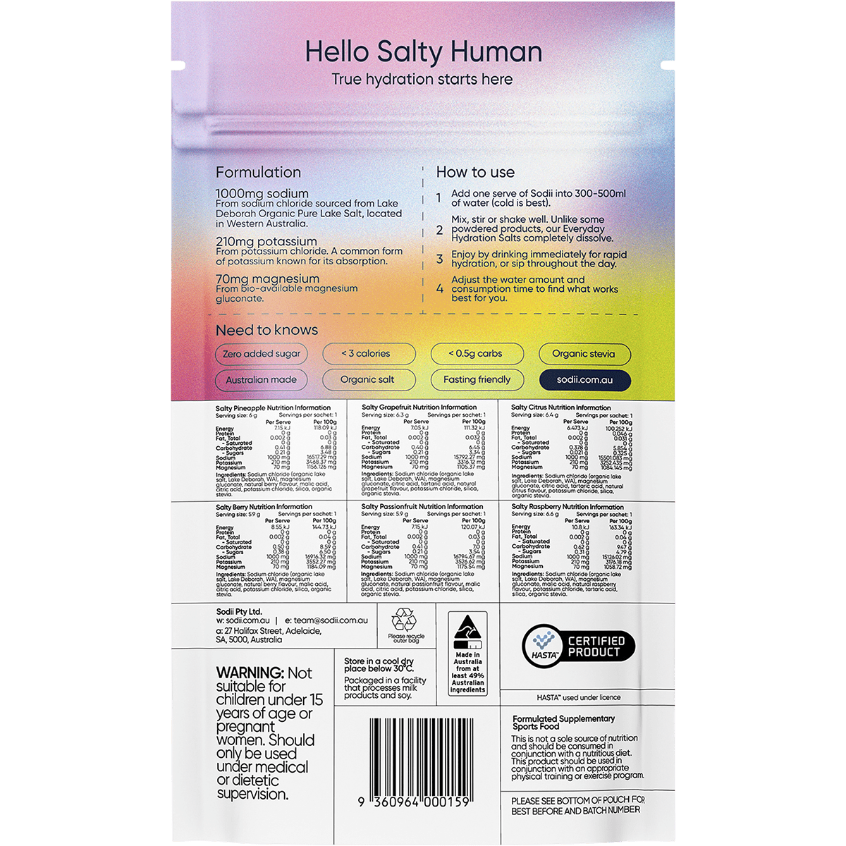 Salty Variety Pack - 8 Sachets - Yo Keto