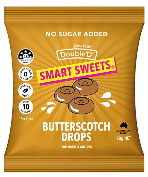 Smart Sweets - Butterscotch Drops - 60g - Sup Yo