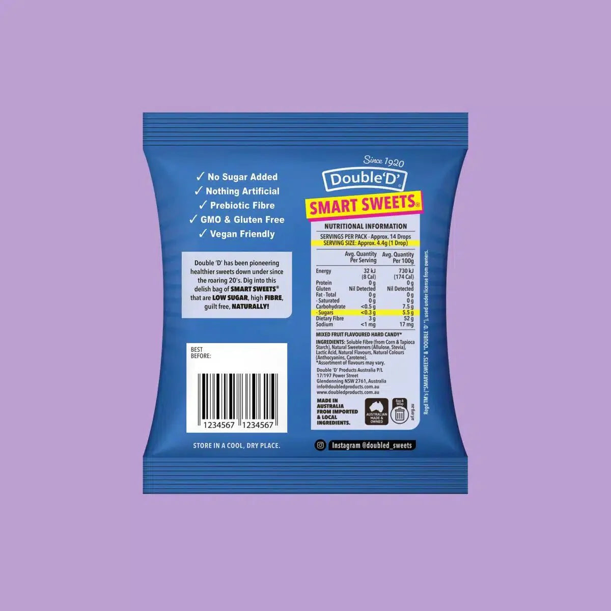 Smart Sweets - Mixed Fruit Drops - 60g - Sup Yo