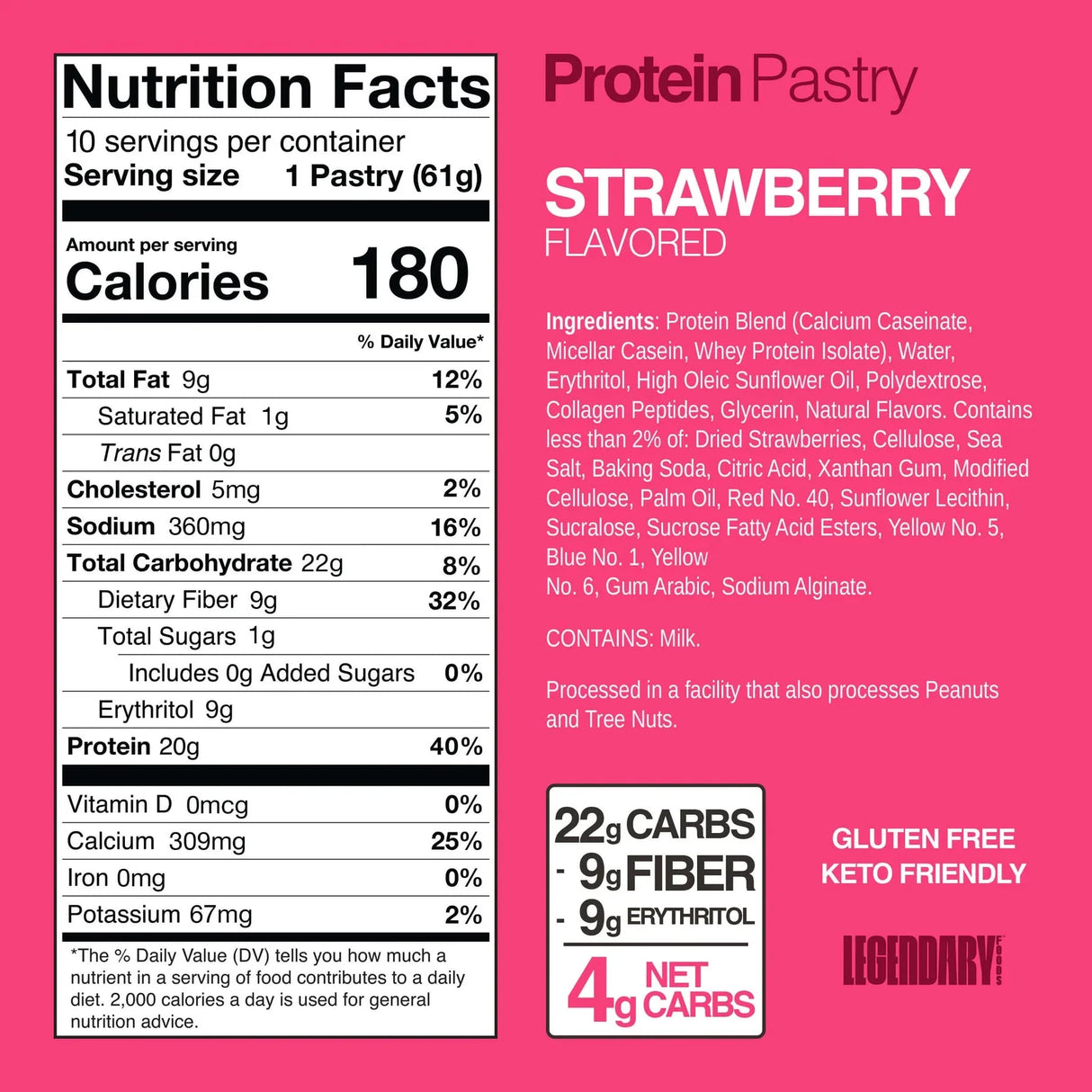Strawberry Protein Pastry - 61g - Sup Yo