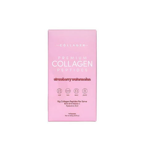 Strawberry Watermelon Premium Collagen Peptides - Sachets - 280g - Yo Keto