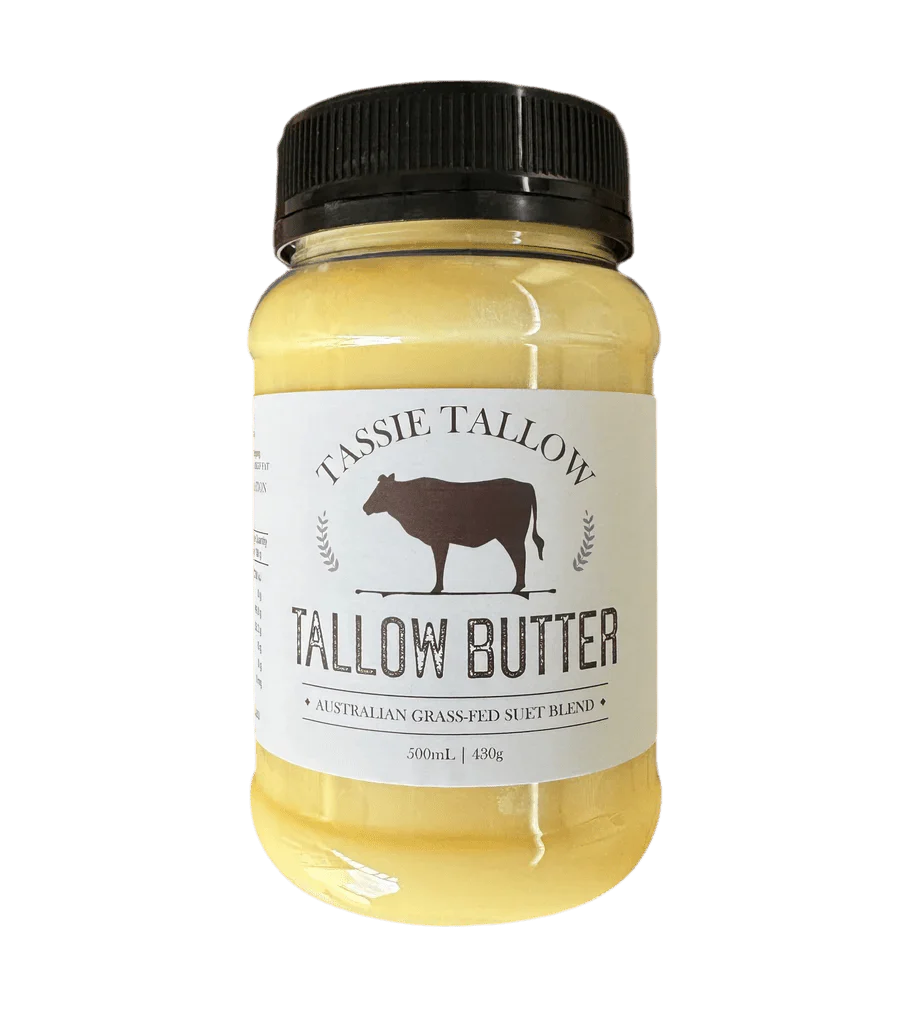 Tallow Butter - Australian Grass Fed - 500ml jar by Tassie Tallow, part of Oils & Fats and Carnivore collections