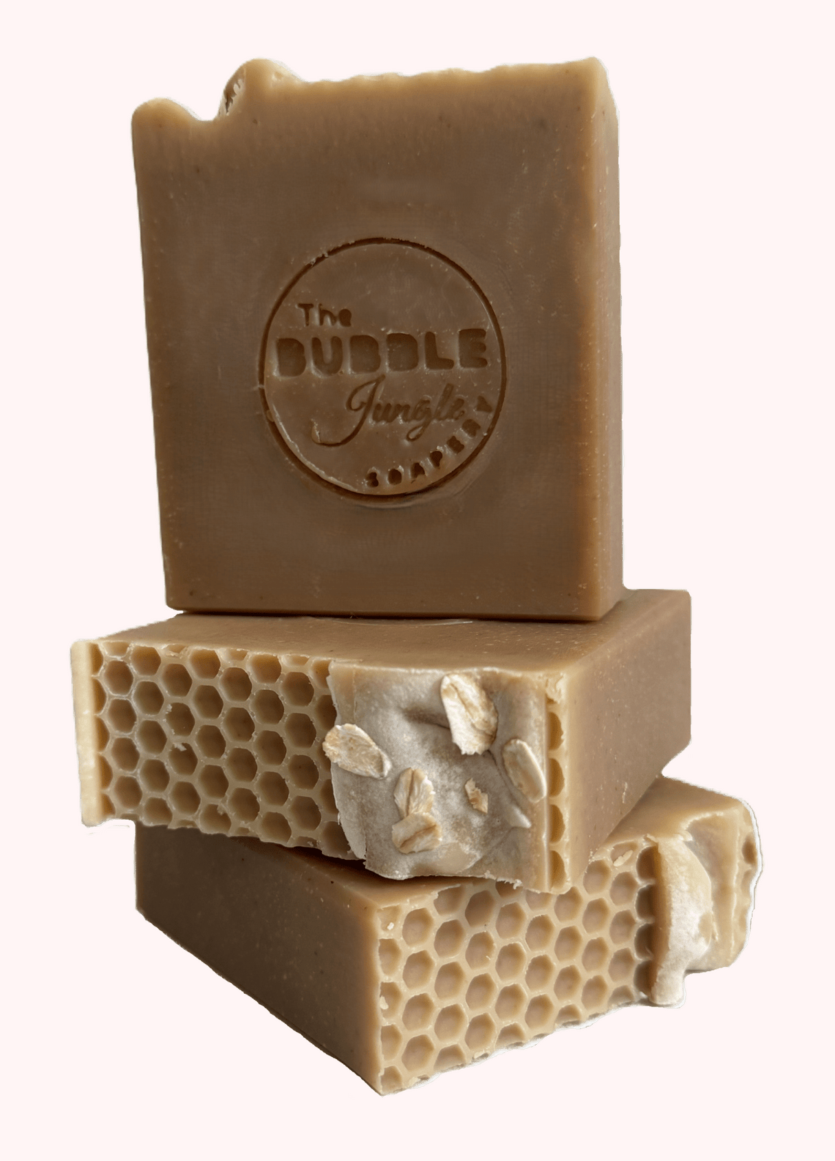 Unapologetically Naked Tallow Soap - 170g by The Bubble Jungle with honeycomb texture and oat flakes, from Carnivore and Skincare collections.
