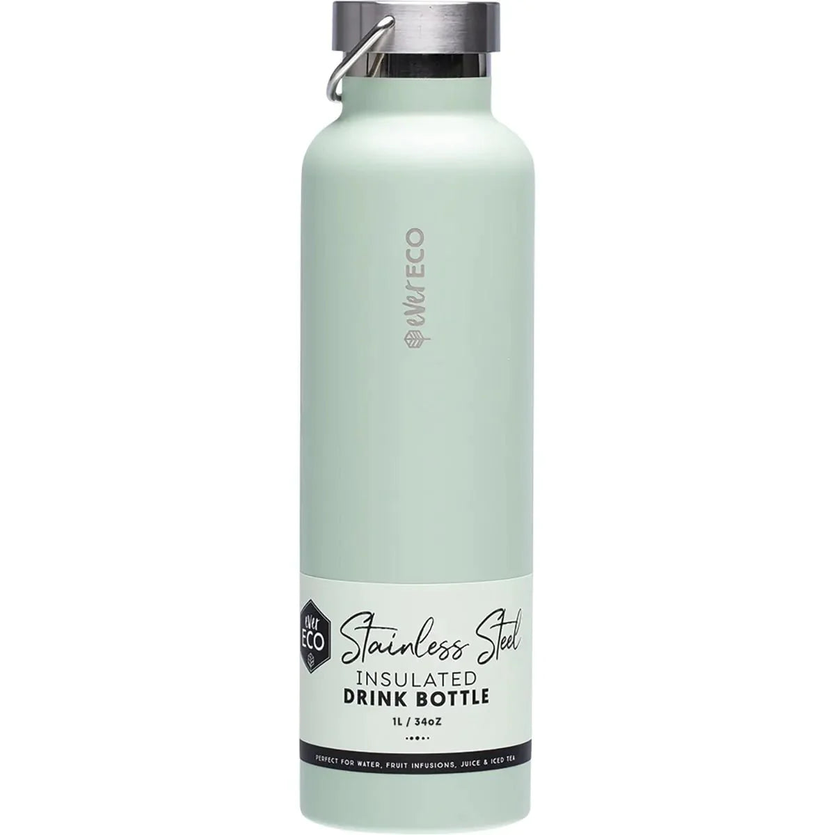 1L Insulated Stainless Steel Bottle - Sage - Sup Yo