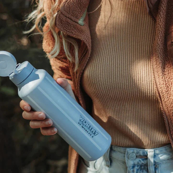 750ml Sugarcane Drink Bottle - Blue Striped - Sup Yo