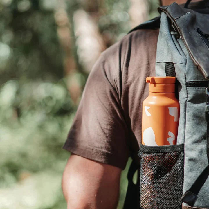 750ml Sugarcane Drink Bottle - Retro Orange - Sup Yo