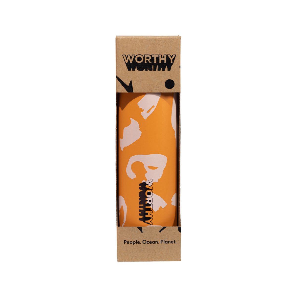 750ml Sugarcane Drink Bottle - Retro Orange - Sup Yo